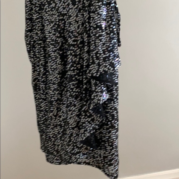 Badgley Mischka sequin strapless dress - Picture 8 of 10